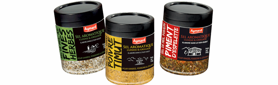 Donnez du goût à tous vos plats avec la gamme de sels aromatiques !