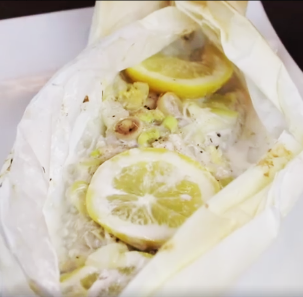 Papillote De Dos De Cabillaud Façon Asiatique Sel