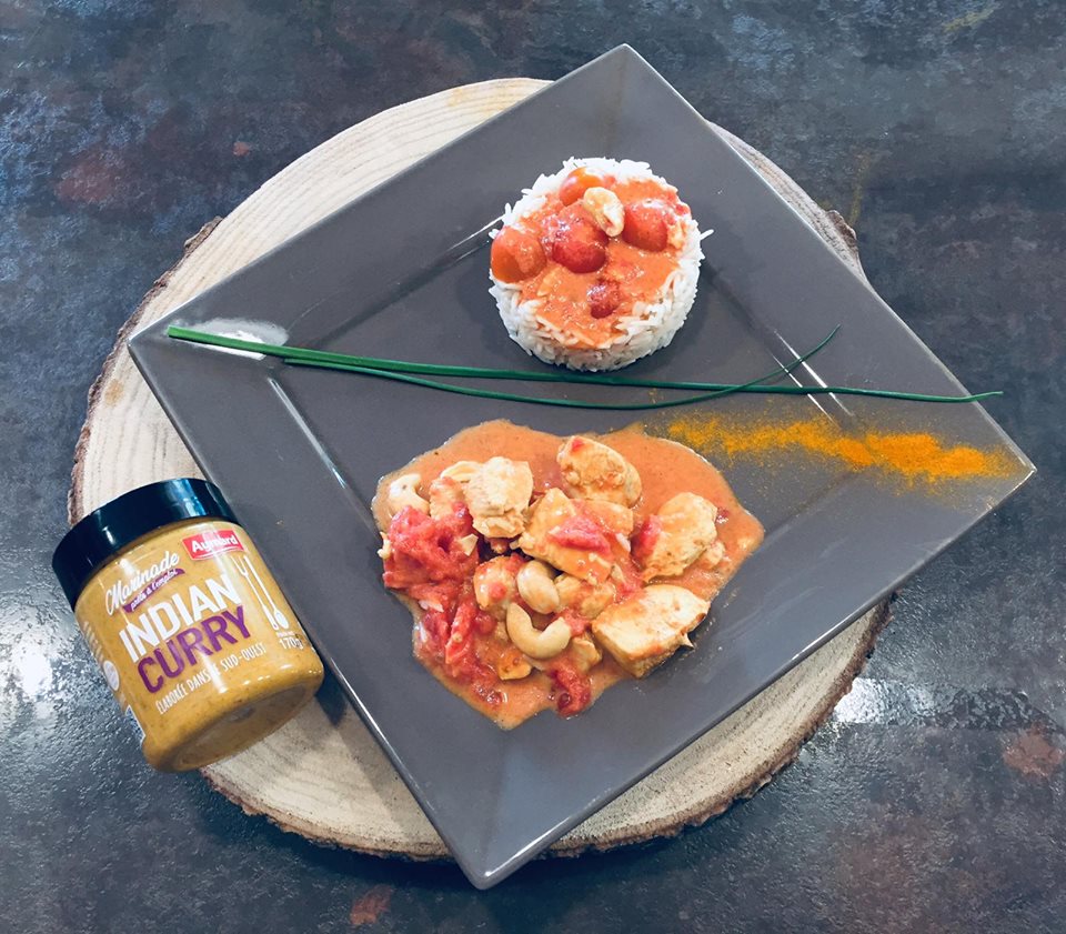 poulet mariné indian curry