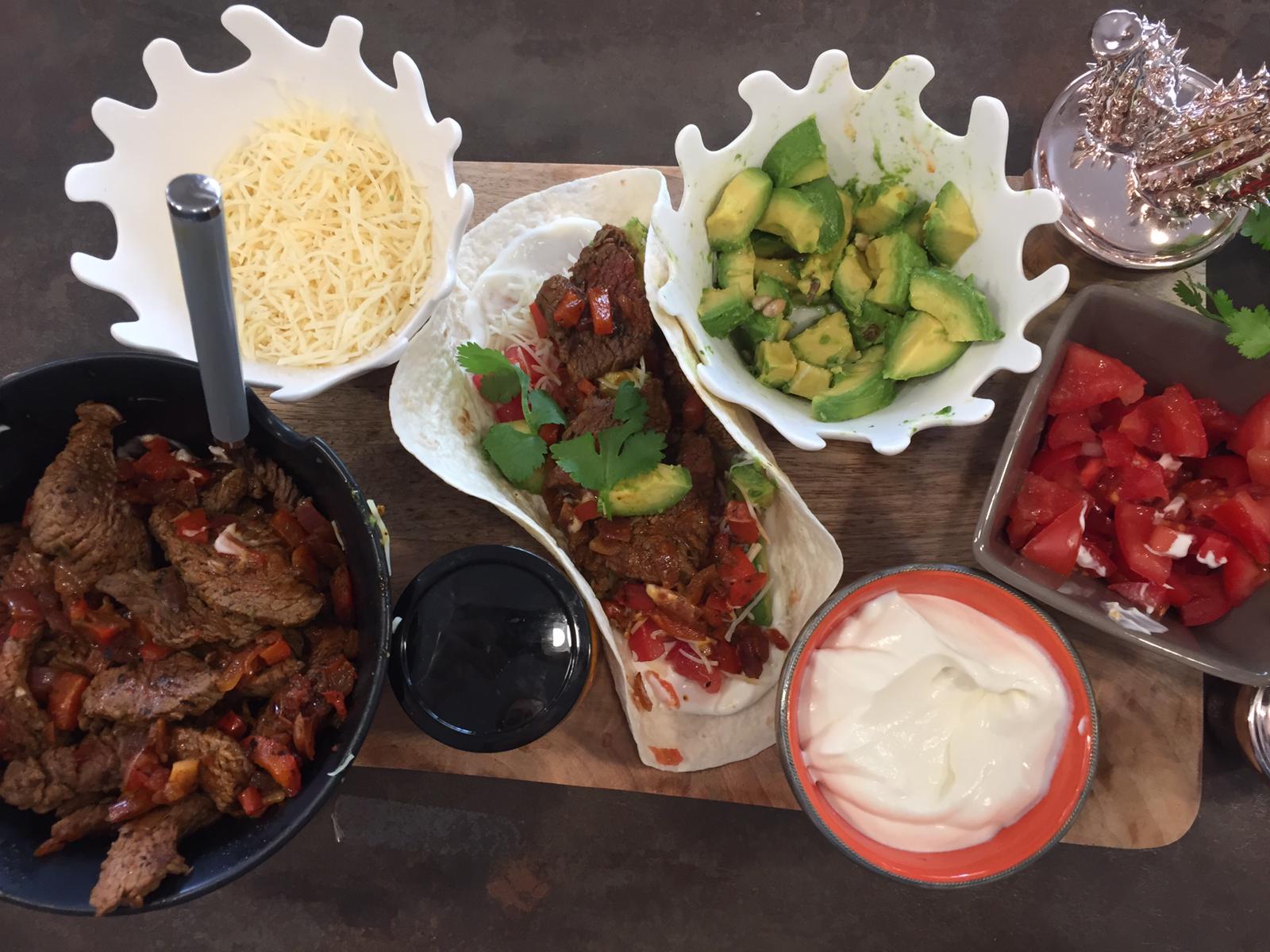 Fajitas au bœuf façon TexMex